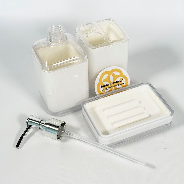 Набор аксессуаров для ванной комнаты Baskili 5в1, белый BL-1000000430 фото