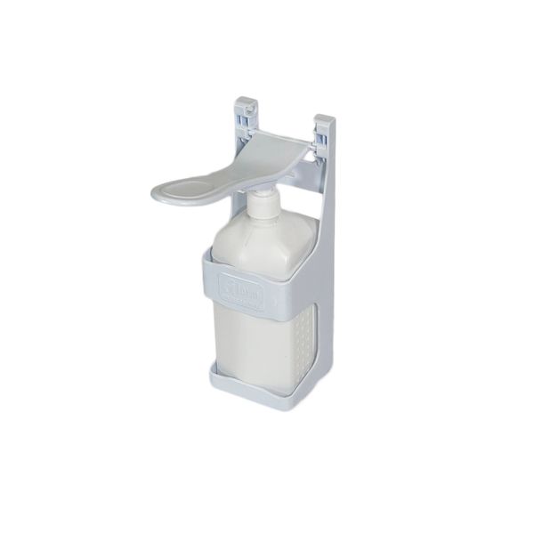 Пластиковый дозатор для мыла локтевой, белый, объем 1 Л BL-100006021 фото