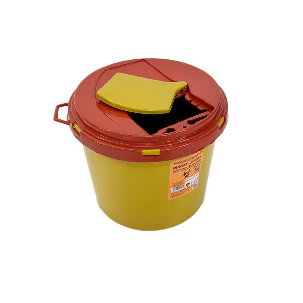 Контейнер для медицинских отходов 3.5 л, вторичный пластик, желтый BL-1000000195 фото