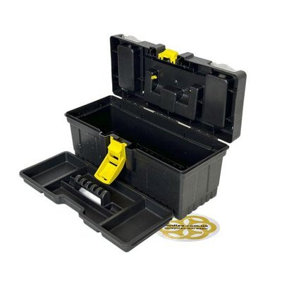 Пластиковий ящик для інструментів 13" 13.5х33х14 см, чорний SNMZ 943 фото