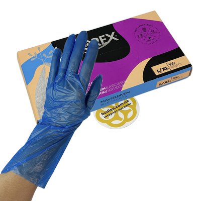 Одноразовые перчатки FLOREX, синий L/XL, 100 шт BL-1000000650 фото
