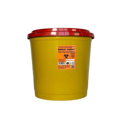 Контейнер для утилизации медицинских отходов 20 л, вторичный пластик, желтый BL-1000000200 фото