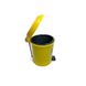 Пластиковое ведро для мусора с педалью на 6Л, желтое BL-100006038 фото 5