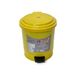 Пластикове відро для сміття з педаллю на 6Л, жовте BL-100006038 фото 1