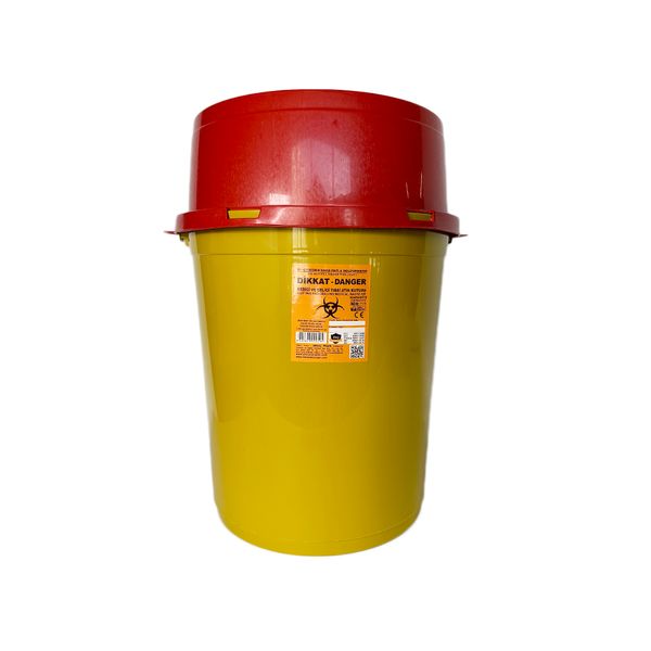 Контейнер для утилизации медицинских отходов 30 л, вторичный платик, желтый BL-1000000202 фото