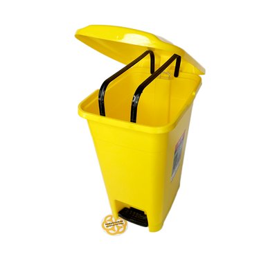 Ведро для мусора с педалью 20 Л, пластик, желтый BL-1000000660 фото