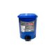 Пластиковое ведро для мусора с педалью на 6Л, синее BL-100006050 фото 1