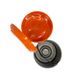 Пластиковое ведро для мусора с педалью на 6Л, оранжевое BL-100006051 фото 2