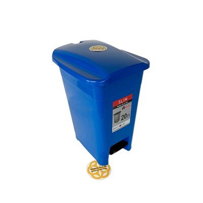 Ведро для мусора с педалью 20 Л, пластик, синий BL-1000000662 фото