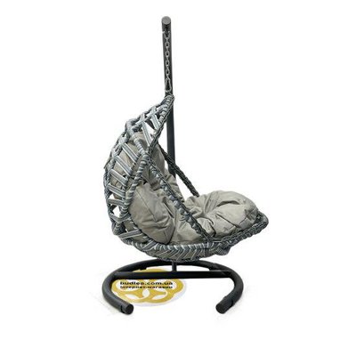 Качественное подвесное кресло KIDS из искусственного ротанга SNMZ Серый 1000001159 фото