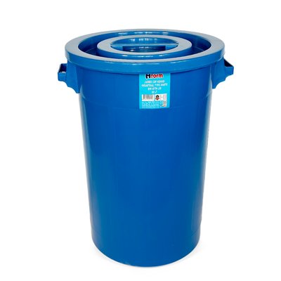 Сміттєвий контейнер пластиковий із кришкою 90 Л, синій BL-1000000237 фото