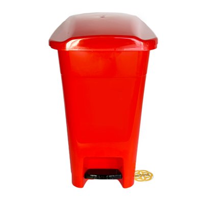 Ведро для мусора с педалью 50 Л, пластик, красный BL-1000000668 фото