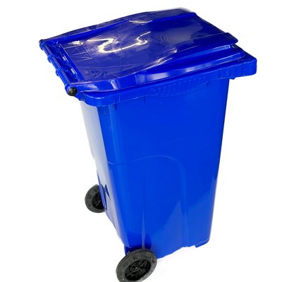 Бак для сміття на колесах 240 л, посилений пластик, синій BL-1000000218 фото