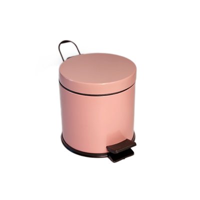 Відро для сміття з педаллю 3Л, нержавіюча сталь, рожевий BL-100006773 фото