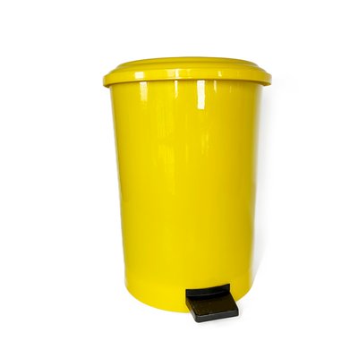 Пластикове відро для сміття з педаллю 40 л, жовтий BL-1000000222 фото