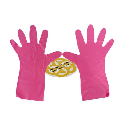 Медичні рукавички Medilex, TPE, рожеві, L/XL, 100 шт BL-1000000521 фото