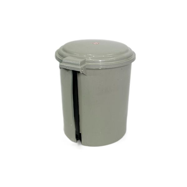 Пластиковое ведро для мусора с педалью 12Л, серый BL-100006789 фото