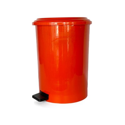 Пластиковое ведро для мусора с педалью 30 Л, оранжевый BL-1000000229 фото