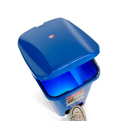 Контейнер для мусора пластиковый с педалью 30 Л, синий BL-1000000230 фото