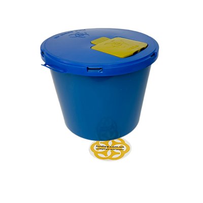 Контейнер для медицинских отходов 8 л, вторичный пластик, синий BL-1000000682 фото