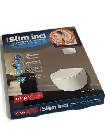 Кришка для унітазу з мікроліфтом Slim, термопласт 0338 фото