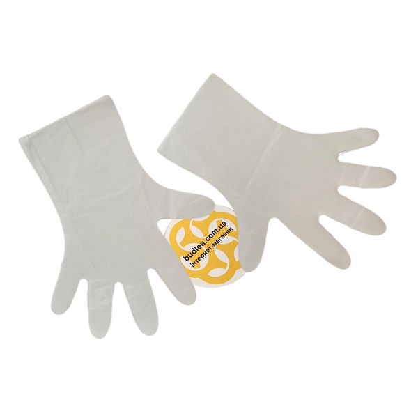 Одноразовые перчатки Winlyex,TPE, прозрачные, M, 100 шт BL-1000000538 фото